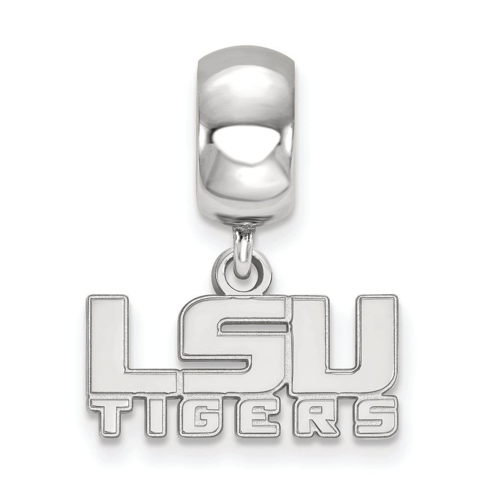 LogoArt Sterling Silver Louisiana State University Bead Charm Charm Xs Dangle Bead Charm