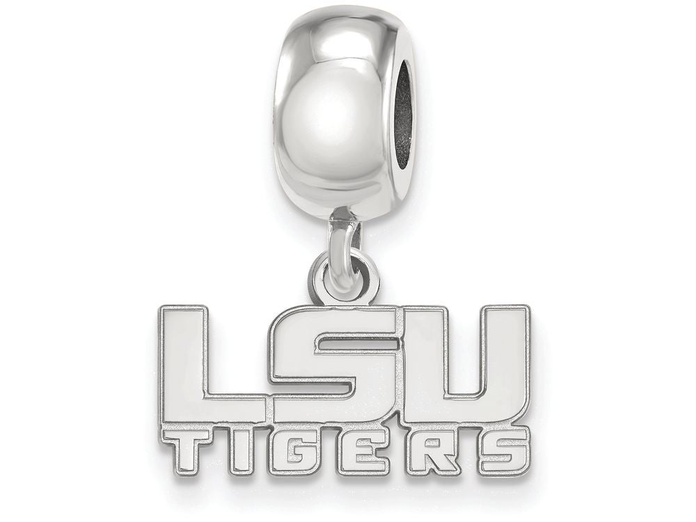 LogoArt Sterling Silver Louisiana State University Bead Charm Charm Xs Dangle Bead Charm