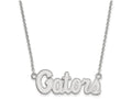 LogoArt Sterling Silver University Of Florida Small Pendant Necklace