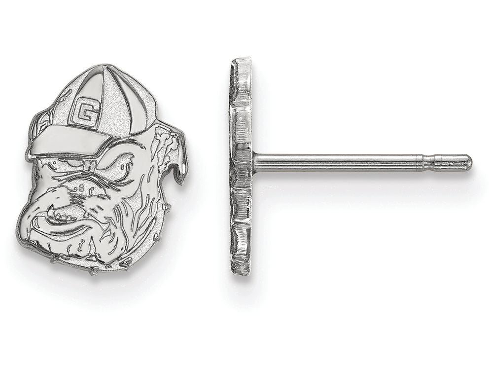 LogoArt Sterling Silver University Of Georgia Xs Post Earrings