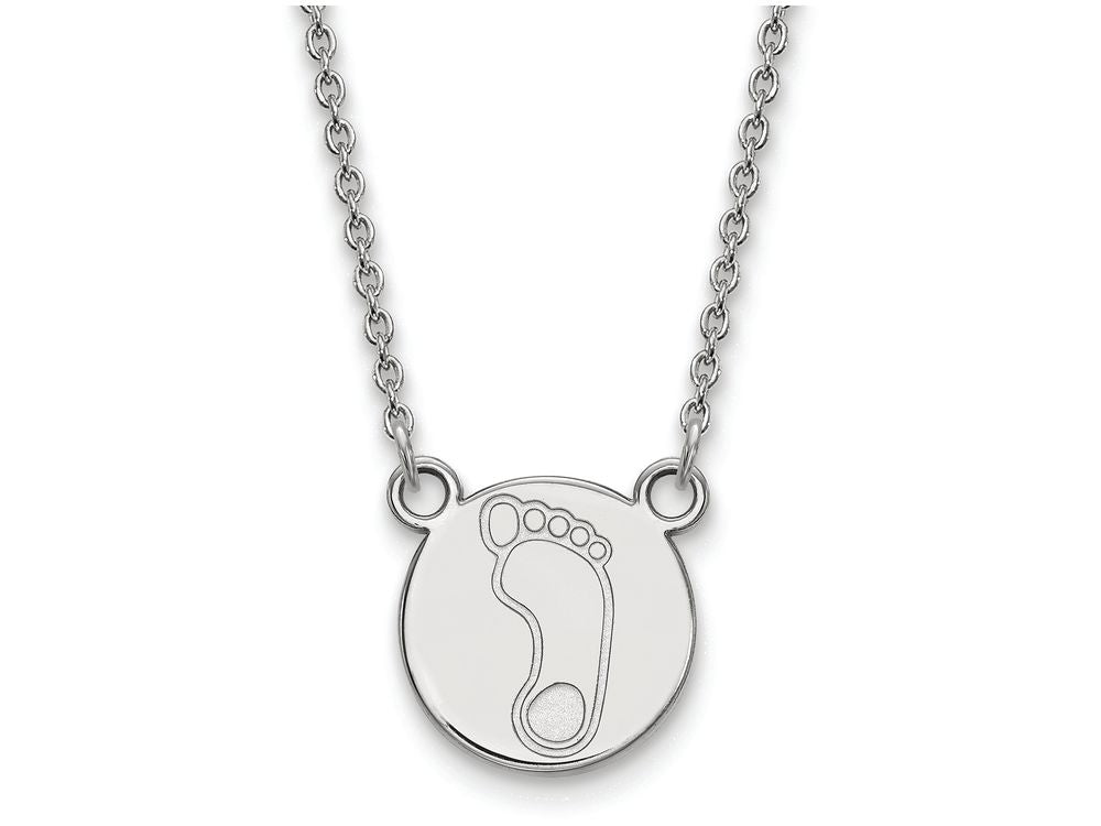 LogoArt Sterling Silver University Of North Carolina Small Pendant Necklace