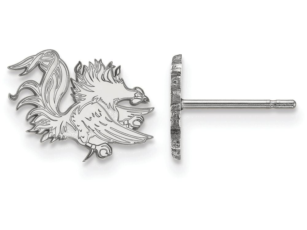 LogoArt Sterling Silver University Of South Carolina Xs Post Earrings
