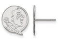 LogoArt Sterling Silver Florida State University Small Post Earrings