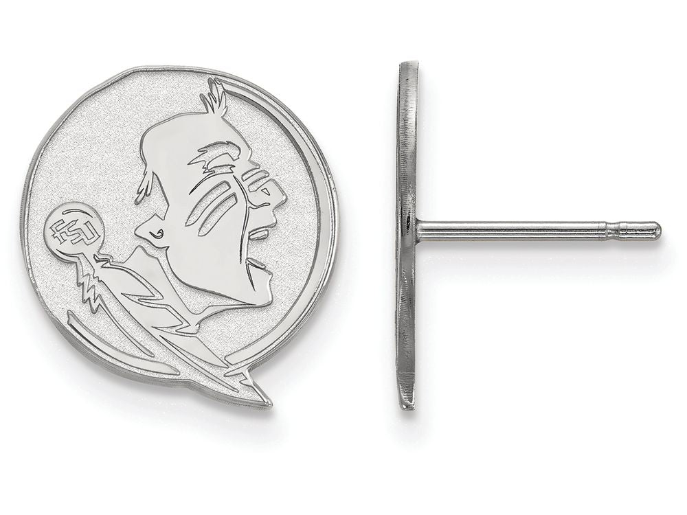 LogoArt Sterling Silver Florida State University Small Post Earrings