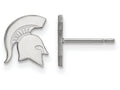 LogoArt Sterling Silver Michigan State University Xs Post Earrings