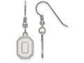LogoArt Sterling Silver Ohio State University Small Dangle Earrings Wire