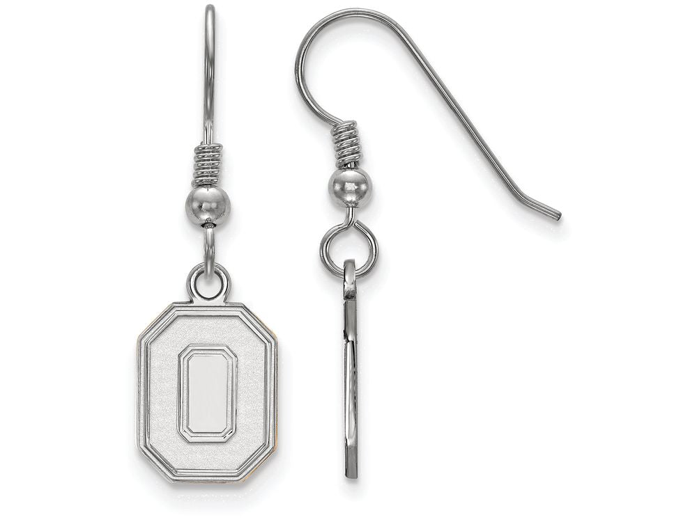 LogoArt Sterling Silver Ohio State University Small Dangle Earrings Wire