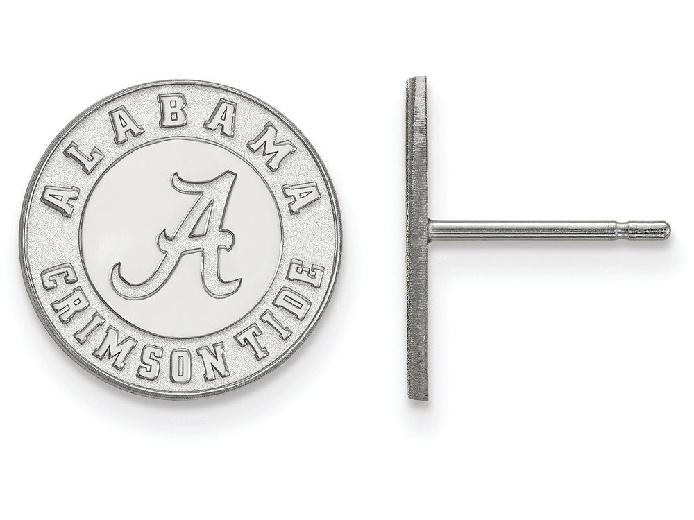 LogoArt Sterling Silver University Of Alabama Small Post Earrings