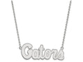LogoArt Sterling Silver University Of Florida Large Pendant Necklace