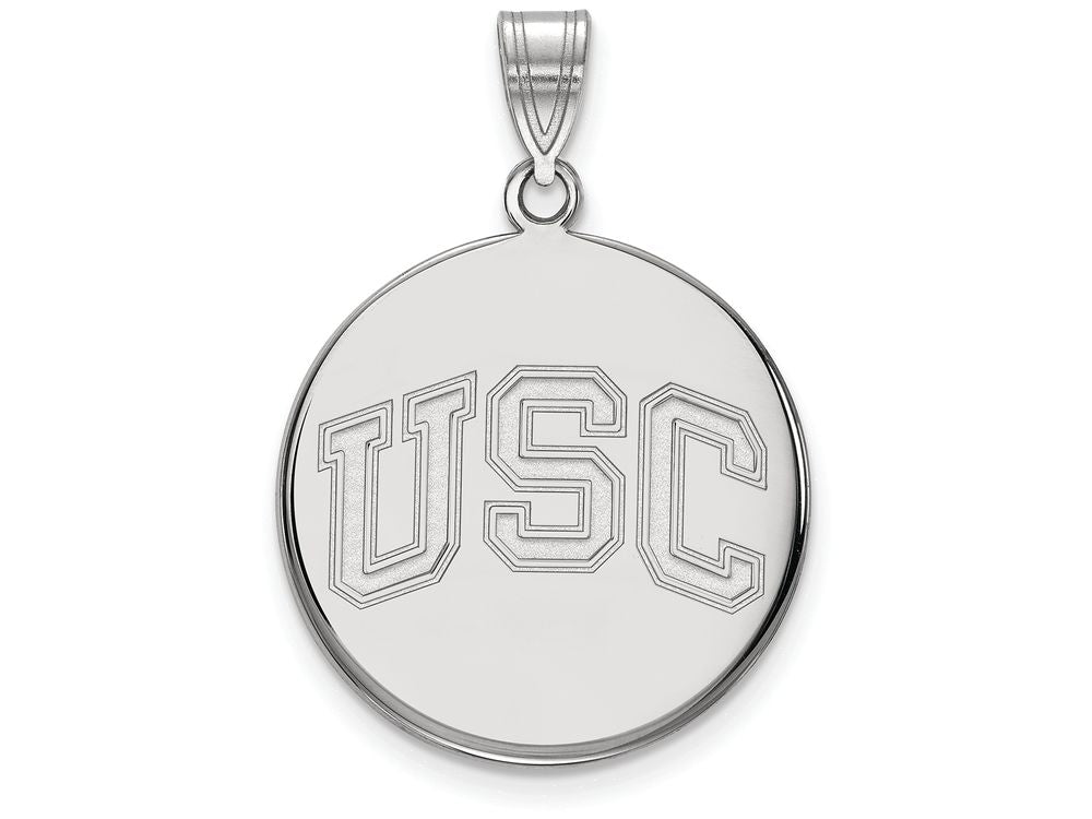 Logoart 925 Sterling Silver University Of Southern California Large Disc Pendant