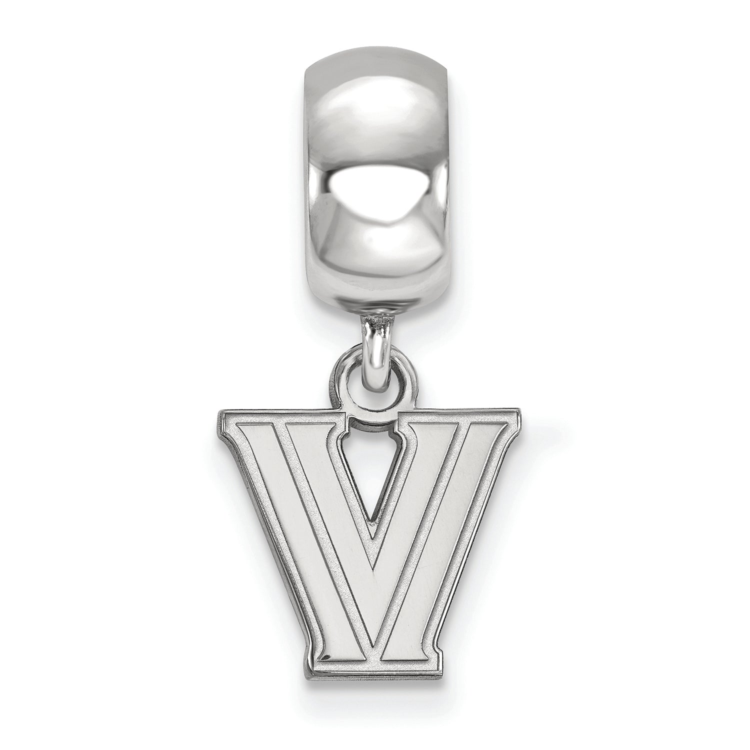 Logoart 925 Sterling Silver Villanova University Extra Small Dangle Charm Bead