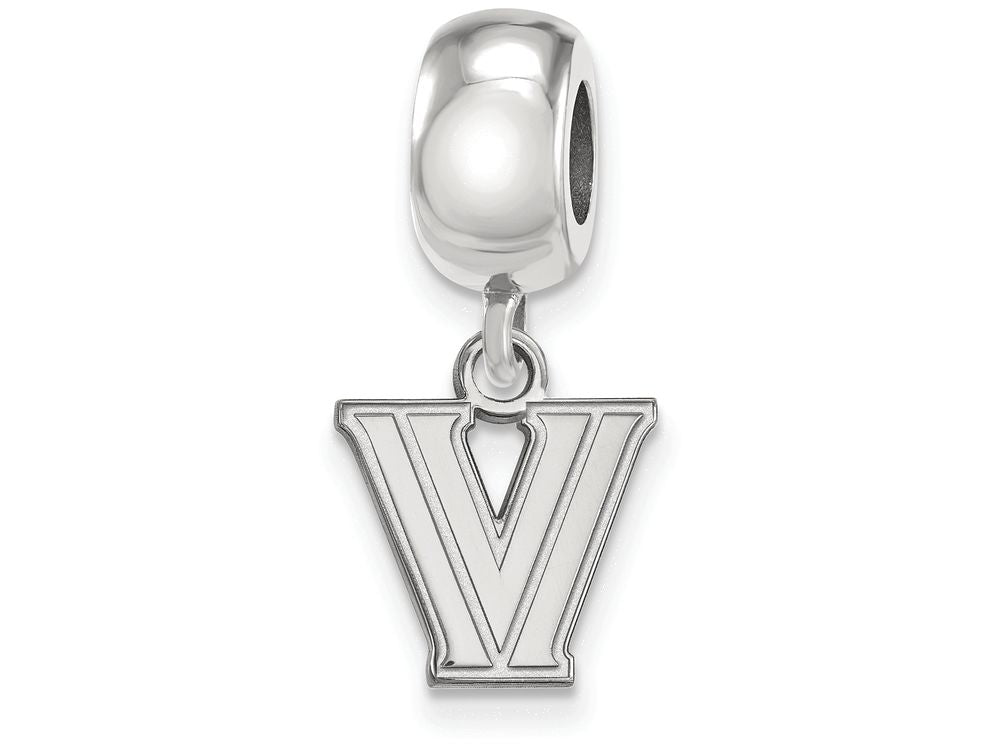 Logoart 925 Sterling Silver Villanova University Extra Small Dangle Charm Bead