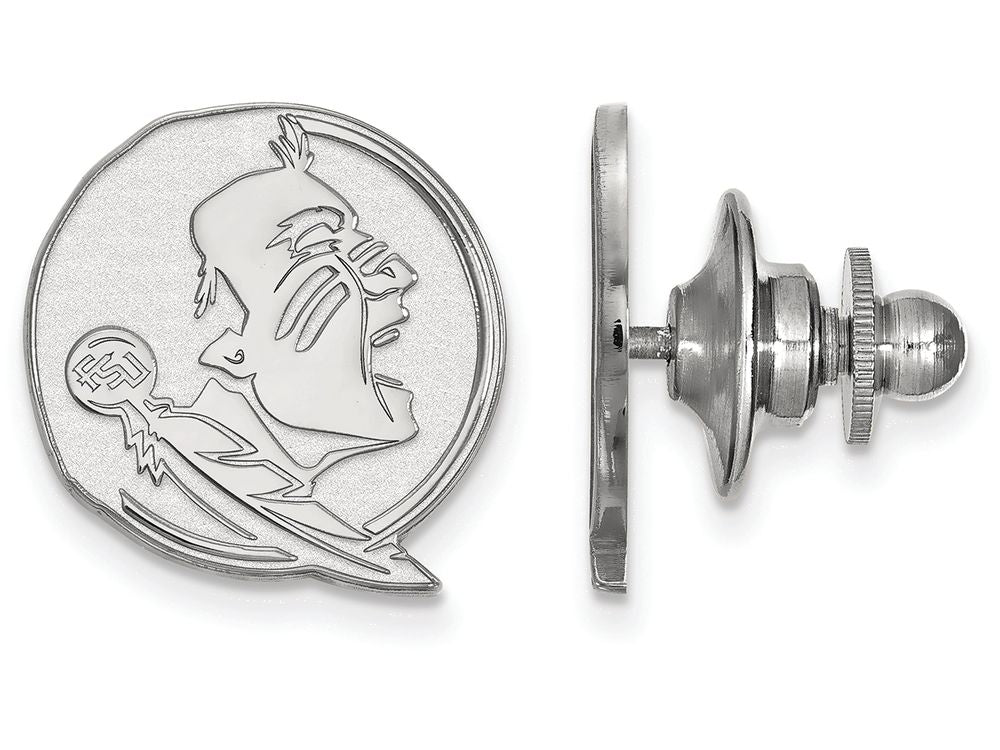 LogoArt Sterling Silver Florida State University Lapel Pin