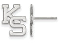 LogoArt Sterling Silver Kansas State University Small Post Earrings