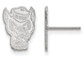 LogoArt Sterling Silver North Carolina State University Small Post Earrings