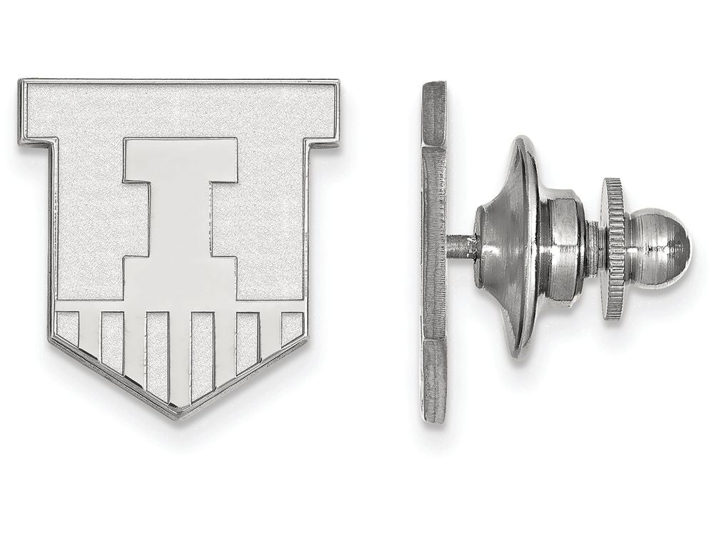 LogoArt Sterling Silver University Of Illinois Lapel Pin