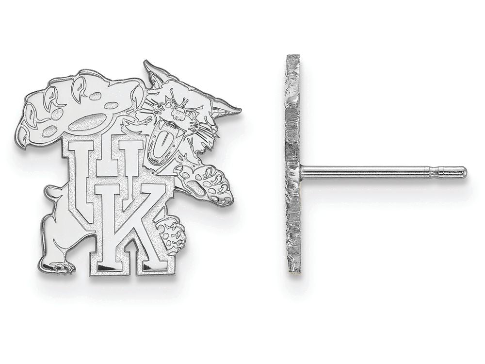 LogoArt Sterling Silver University Of Kentucky Small Post Earrings