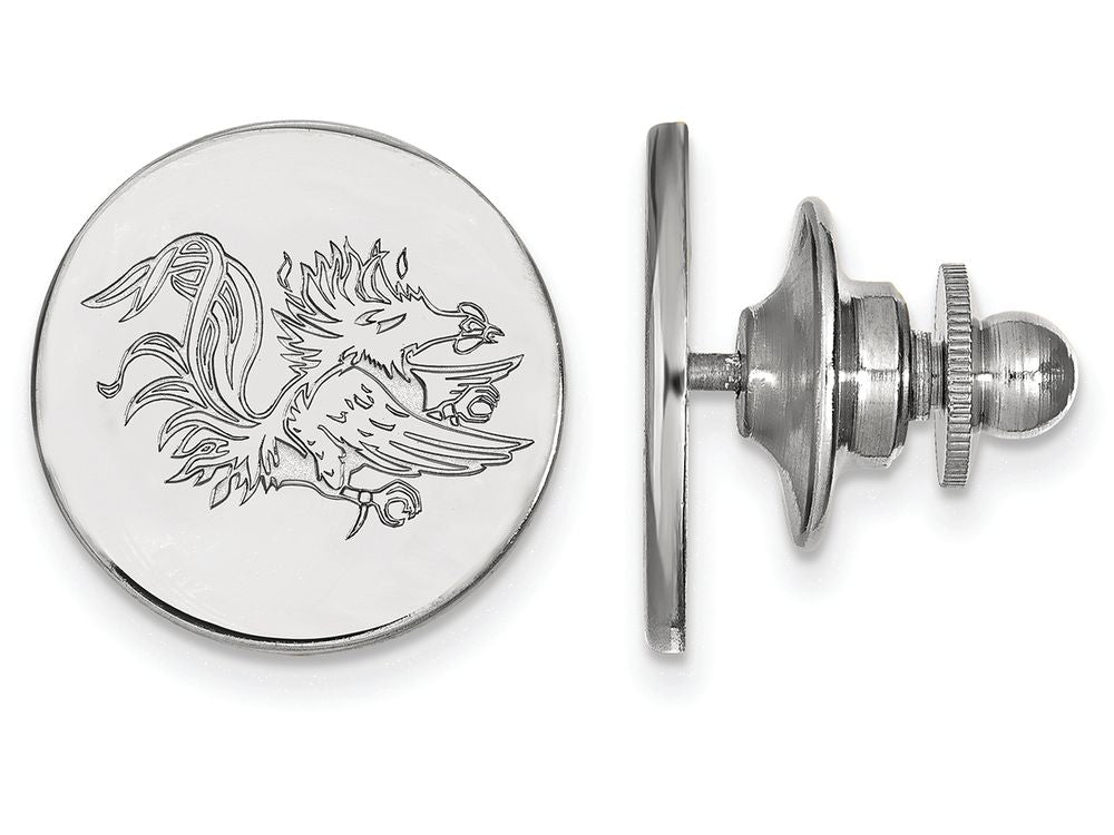 LogoArt Sterling Silver University Of South Carolina Lapel Pin