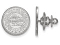 LogoArt Sterling Silver West Virginia University Crest Lapel Pin