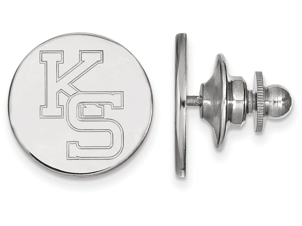 LogoArt Sterling Silver Kansas State University Lapel Pin