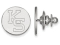 LogoArt Sterling Silver Kansas State University Lapel Pin