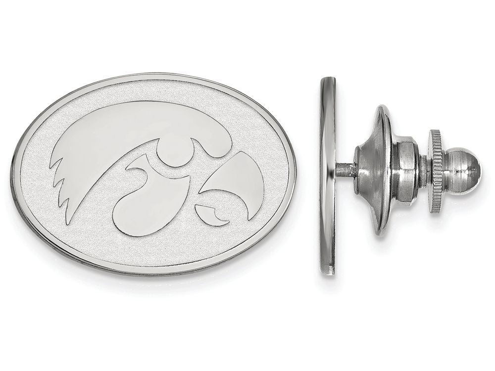LogoArt Sterling Silver University Of Iowa Lapel Pin