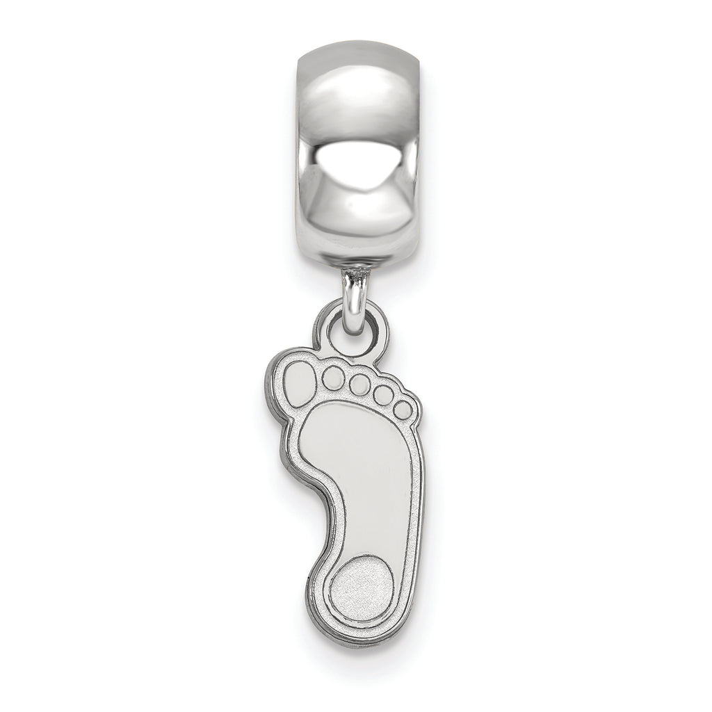 LogoArt Sterling Silver University Of North Carolina Bead Charm Charm Small Dangle Bead Charm