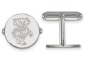LogoArt Sterling Silver University Of Wisconsin Cuff Link
