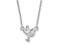 LogoArt Sterling Silver Virginia Tech Small Pendant Necklace