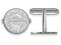 LogoArt Sterling Silver West Virginia University Crest Cuff Link