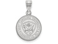 LogoArt Sterling Silver East Carolina University Medium Crest Pendant Necklace