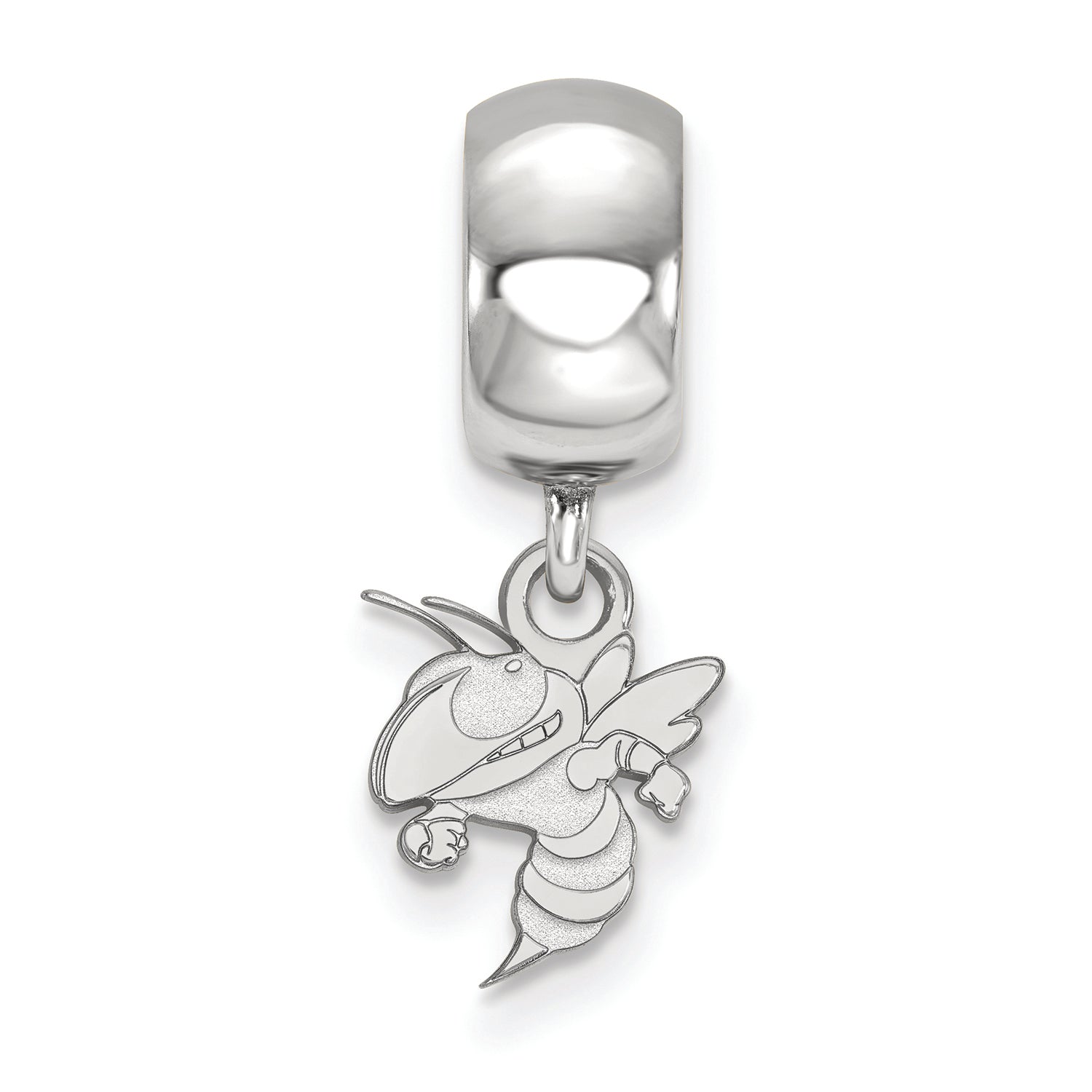 LogoArt Sterling Silver Georgia Institute Of Technology Bead Charm Charm Xs Dangle Bead Charm