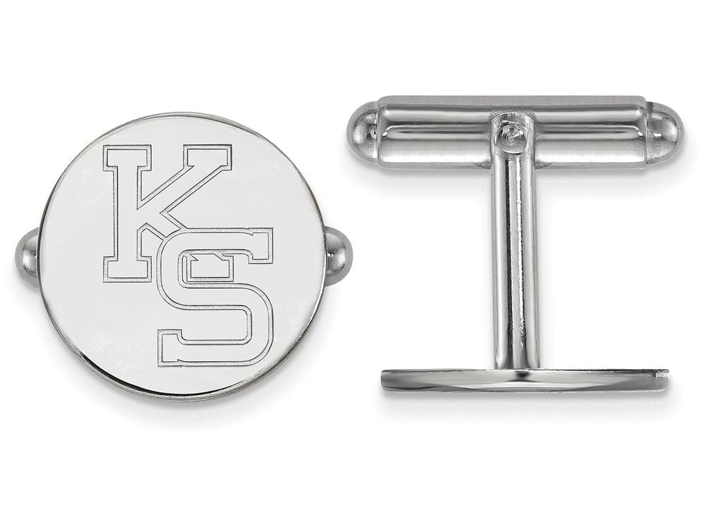 LogoArt Sterling Silver Kansas State University Cuff Link