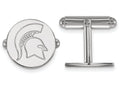 LogoArt Sterling Silver Michigan State University Cuff Link
