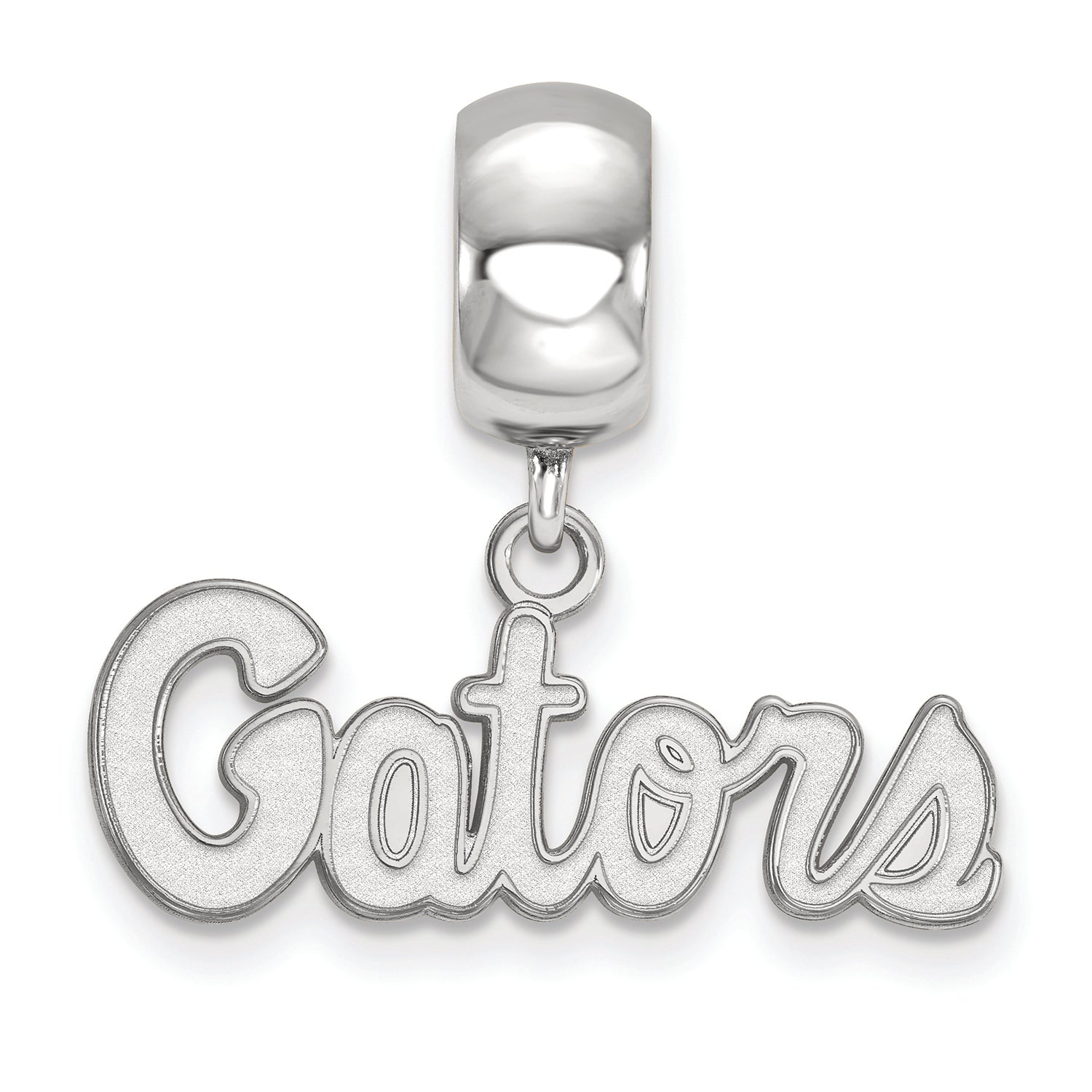 LogoArt Sterling Silver University Of Florida Bead Charm Charm Xs Dangle Bead Charm
