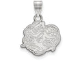 LogoArt Sterling Silver University Of North Carolina Small Pendant Necklace