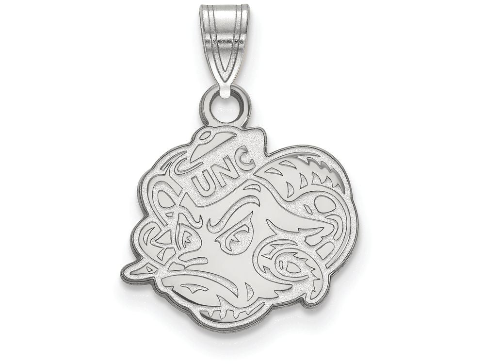 LogoArt Sterling Silver University Of North Carolina Small Pendant Necklace