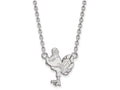 LogoArt Sterling Silver Virginia Tech Large Pendant Necklace