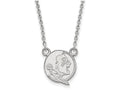 LogoArt Sterling Silver Florida State University Small Pendant Necklace