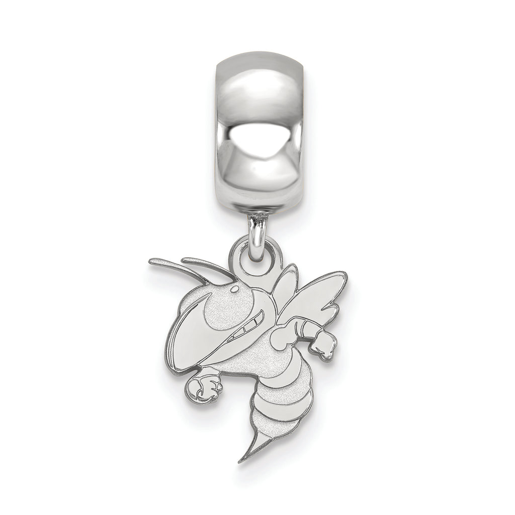 LogoArt Sterling Silver Georgia Institute Of Technology Bead Charm Charm Small Dangle Bead Charm