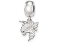 LogoArt Sterling Silver Georgia Institute Of Technology Bead Charm Charm Small Dangle Bead Charm