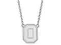 LogoArt Sterling Silver Ohio State University Large Pendant Necklace