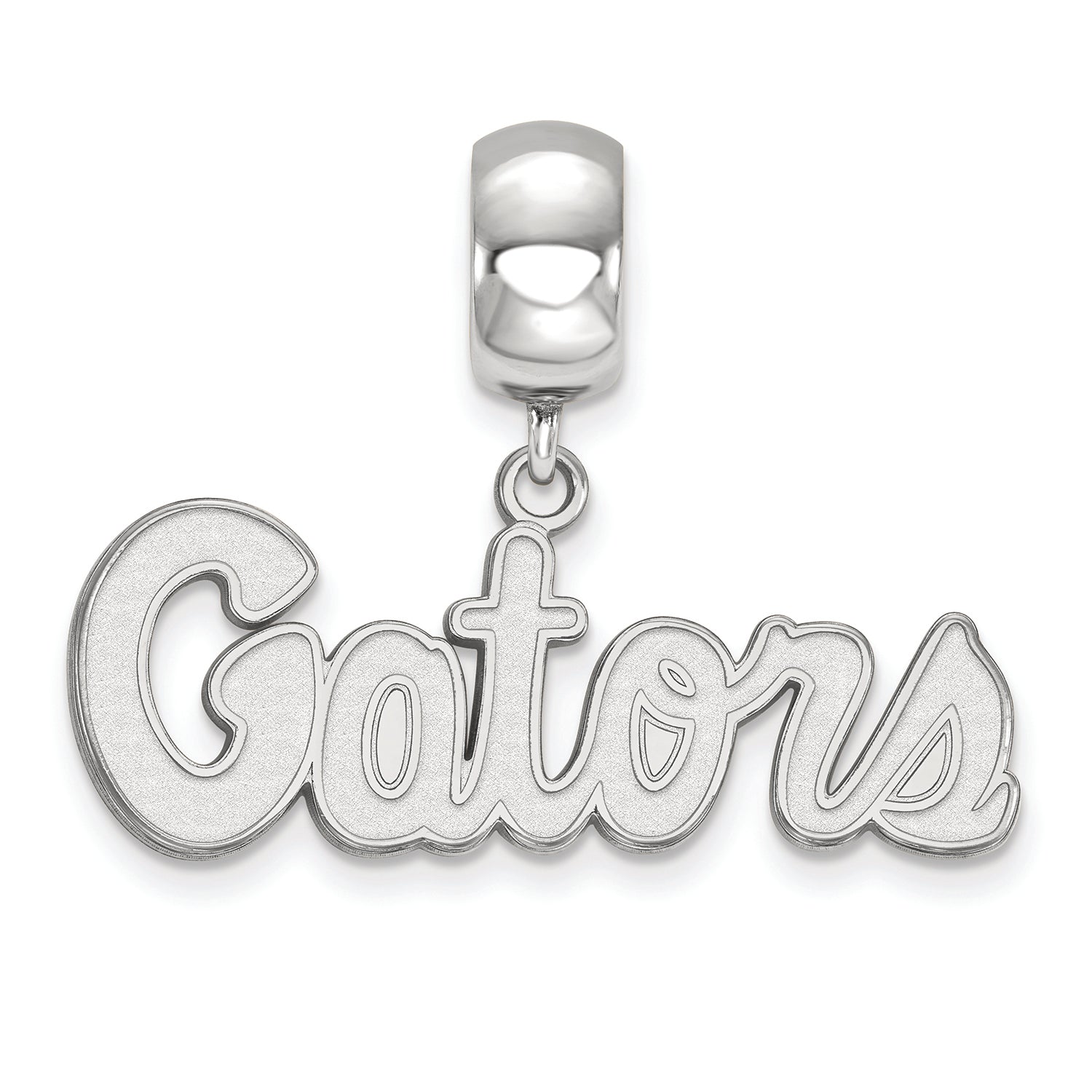 LogoArt Sterling Silver University of Florida Gators Small Dangle Bead Charm