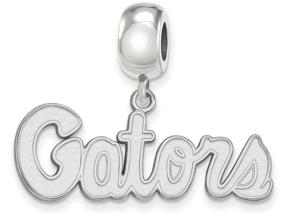 LogoArt Sterling Silver University of Florida Gators Small Dangle Bead Charm