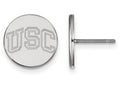 Logoart 925 Sterling Silver University Of Southern California Extra Small Disc Earrings
