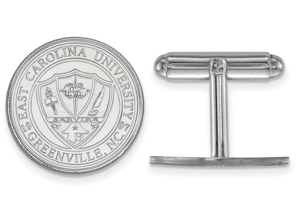 LogoArt Sterling Silver East Carolina University Crest Lapel Pin