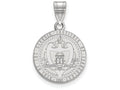 LogoArt Sterling Silver Georgia Institute Of Technology Medium Crest Pendant Necklace