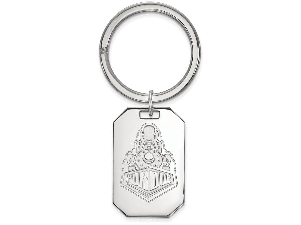 Logoart 925 Sterling Silver Purdue Key Chain