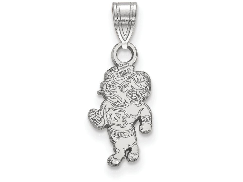 LogoArt Sterling Silver University Of North Carolina Small Pendant Necklace