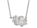 LogoArt Sterling Silver University Of South Carolina Large Pendant Necklace